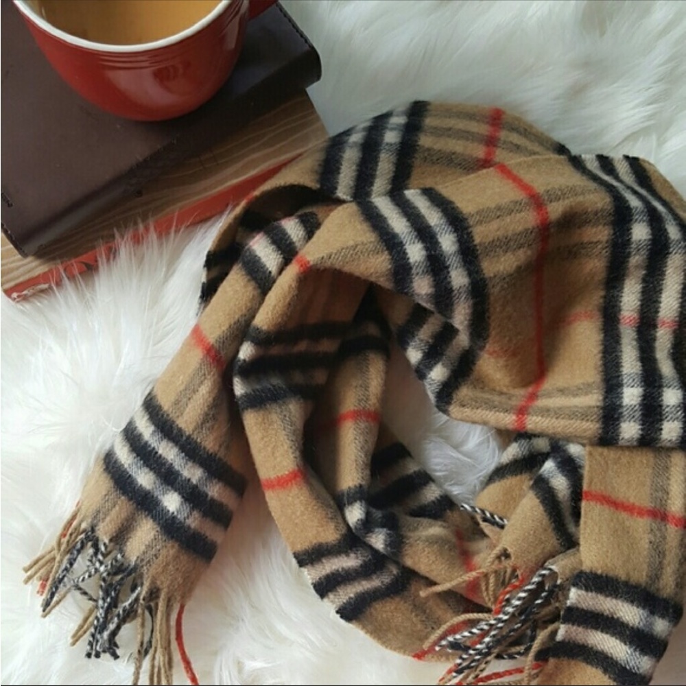 Vintage burberry check scarf